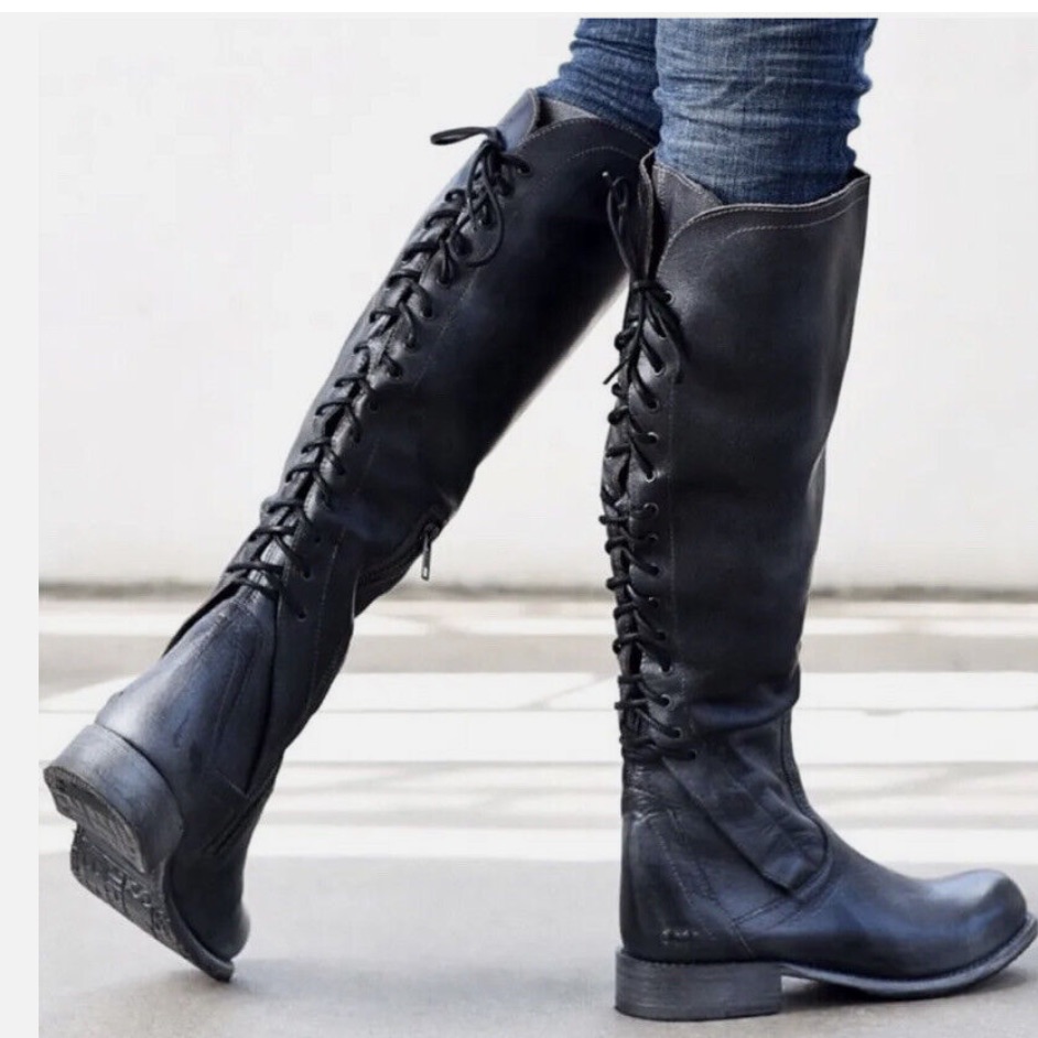 Bed|Stu Bed Stu Surrey Cobbler Series Tall Knee High Campus Boots Bench Made